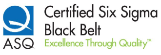 ASQ Certified Six Sigma Black Belt Logo